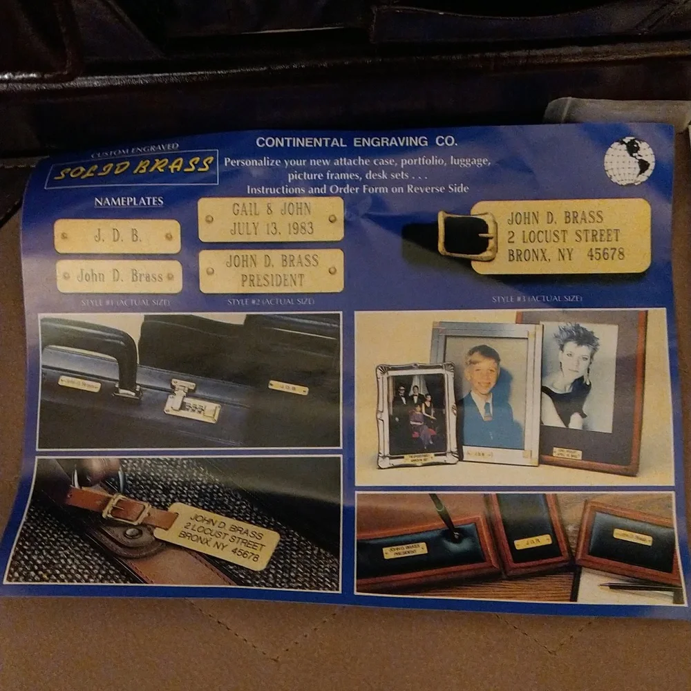 NIB Heritage burgundy leather attached case